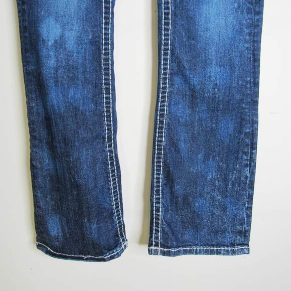 AFFLICTION JADE Dark Wash,Low Rise Distressed Jean - Picture 9 of 10